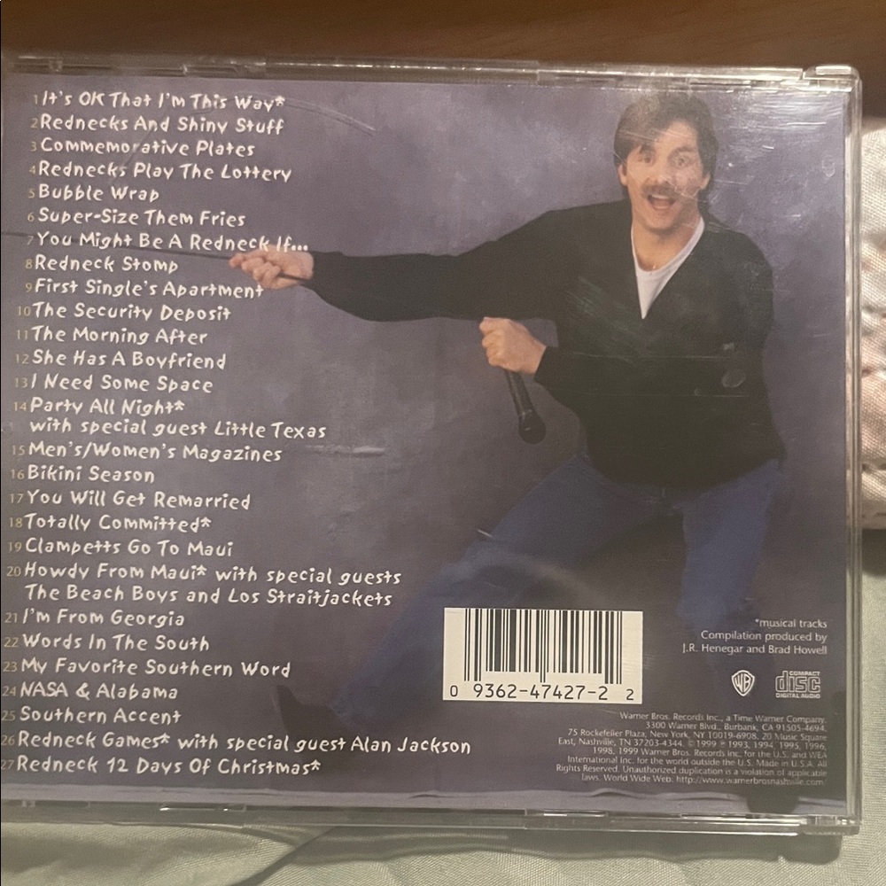 Warner Bros. Comedy CD with Black and White Cover